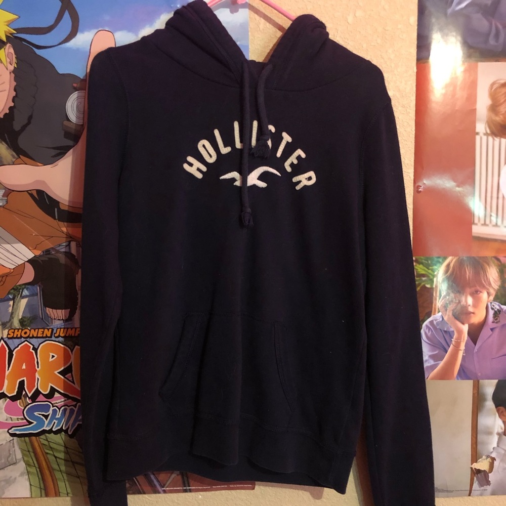 Navy Blue Hollister Hoodie